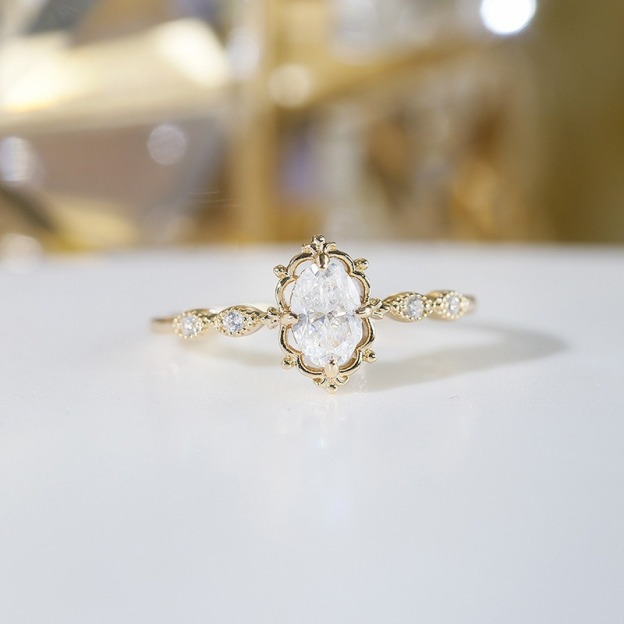 S925 Sterling Silver 18K Gold-Plated Vintage Carved Ring｜Courtly Texture for Finger Tenderness