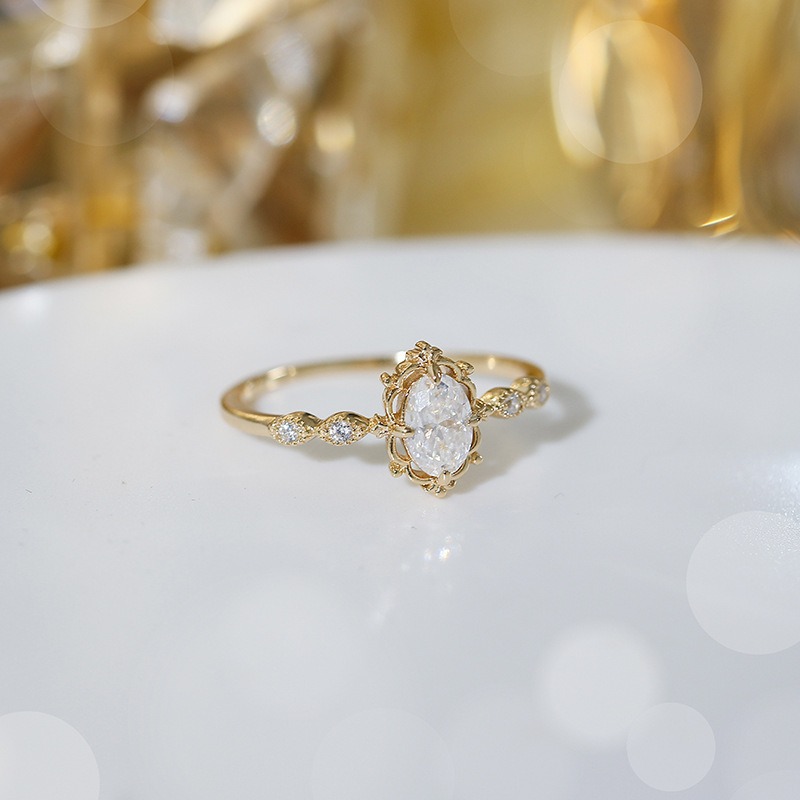 S925 Sterling Silver 18K Gold-Plated Vintage Carved Ring｜Courtly Texture for Finger Tenderness