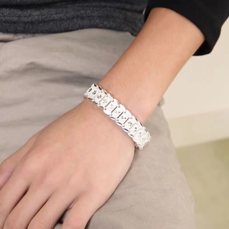 S925 Sterling Silver Paved Diamond Bracelet｜Luxe Texture for Your Wrist