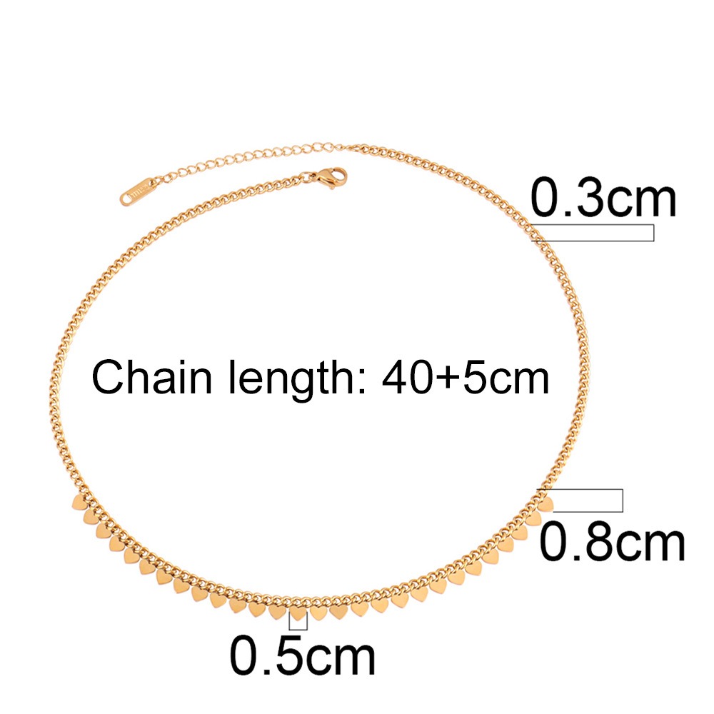 Heart Droplet Silver Gold Plated Dangling Heart Necklace