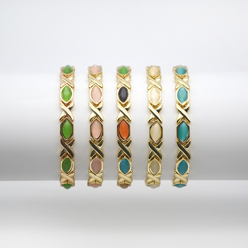 Copper Magnetic Therapy Cat's Eye Bracelet