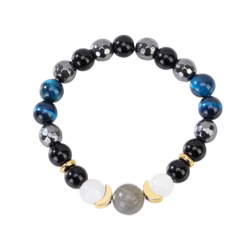 March Goddess Design Everyday Wear Beaded Stretch Bracelet