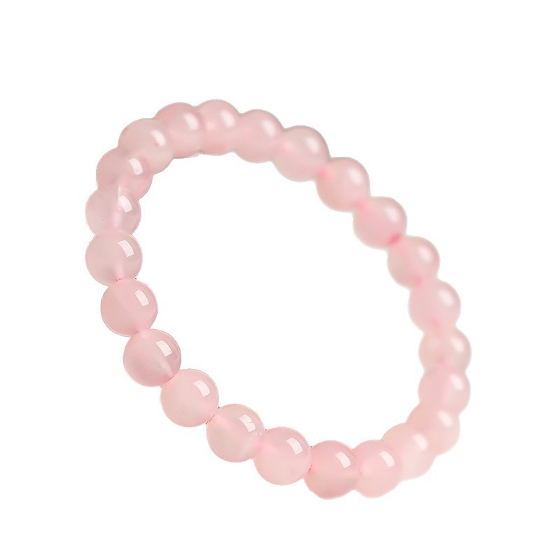 Natural Rose Quartz Beaded Bracelet