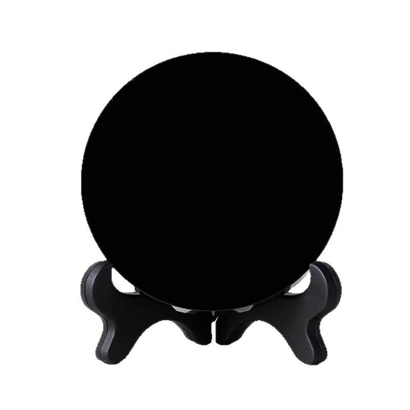 Natural Black Obsidian Protective Mirror