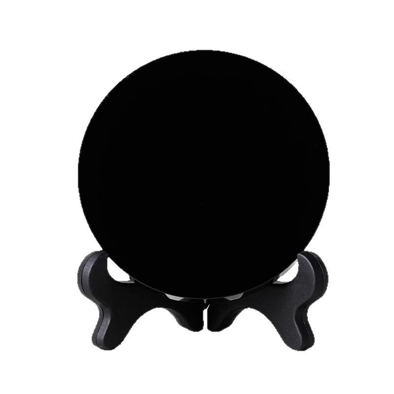 Natural Black Obsidian Protective Mirror