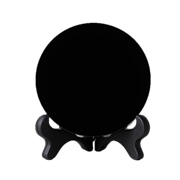 Natural Black Obsidian Protective Mirror