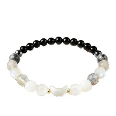 Natural Lunar Phase Gradient Crystal Bracelet