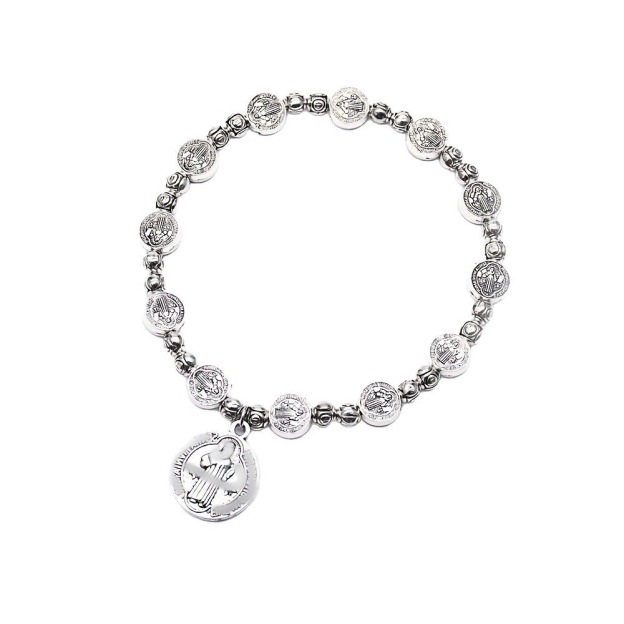 S925 Sterling Silver Vintage Medal Bracelet