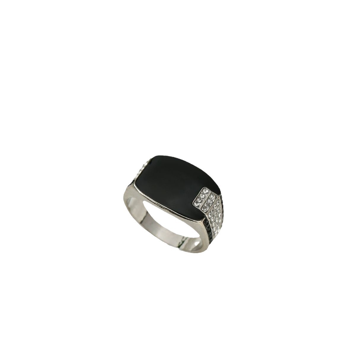 18K Gold Black Onyx Signet Ring | Classic Geometric Men’s Ring