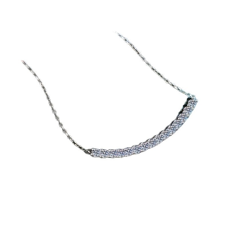 Silver Shimmer Wave S925 Sterling Silver Sparkle Choker