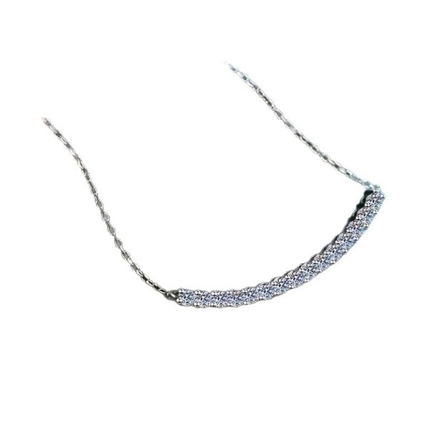 Silver Shimmer Wave S925 Sterling Silver Sparkle Choker