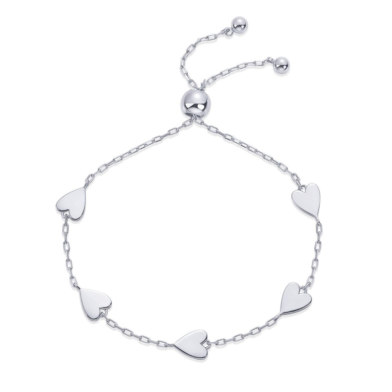 Heart Trail Companion 18K Gold Heart Dainty Chain Bracelet Gentle Companionship on Your Wrist