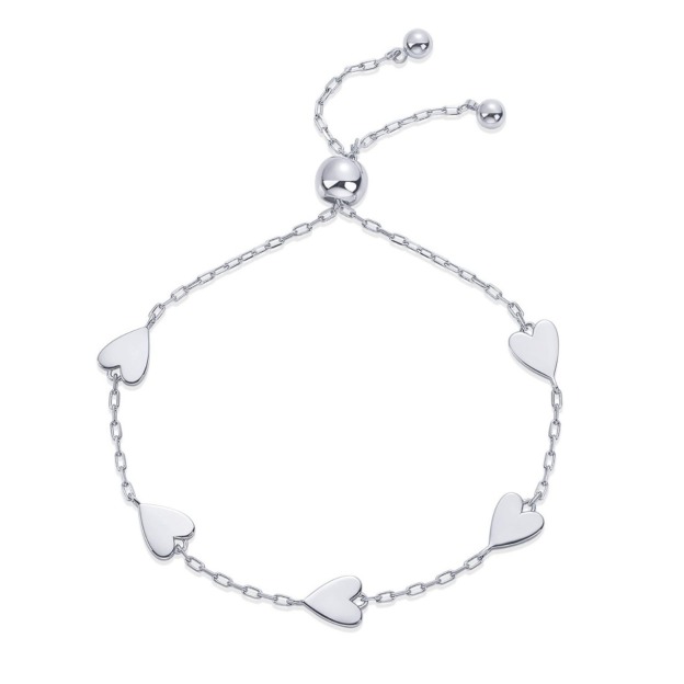 Heart Trail Companion 18K Gold Heart Dainty Chain Bracelet Gentle Companionship on Your Wrist