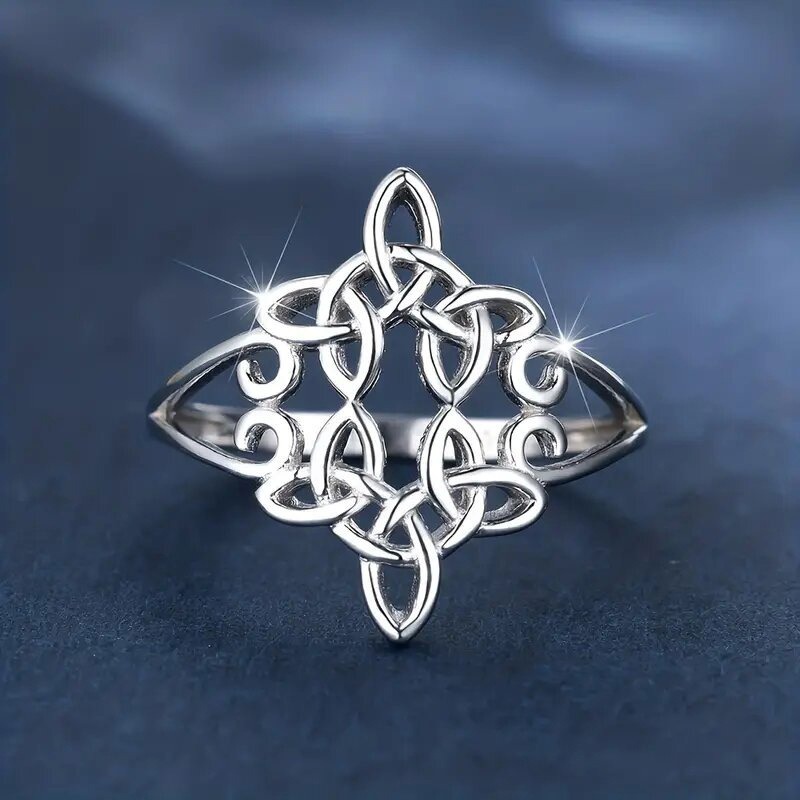 Celtic Witches' Knot Protection S925 Silver Ring