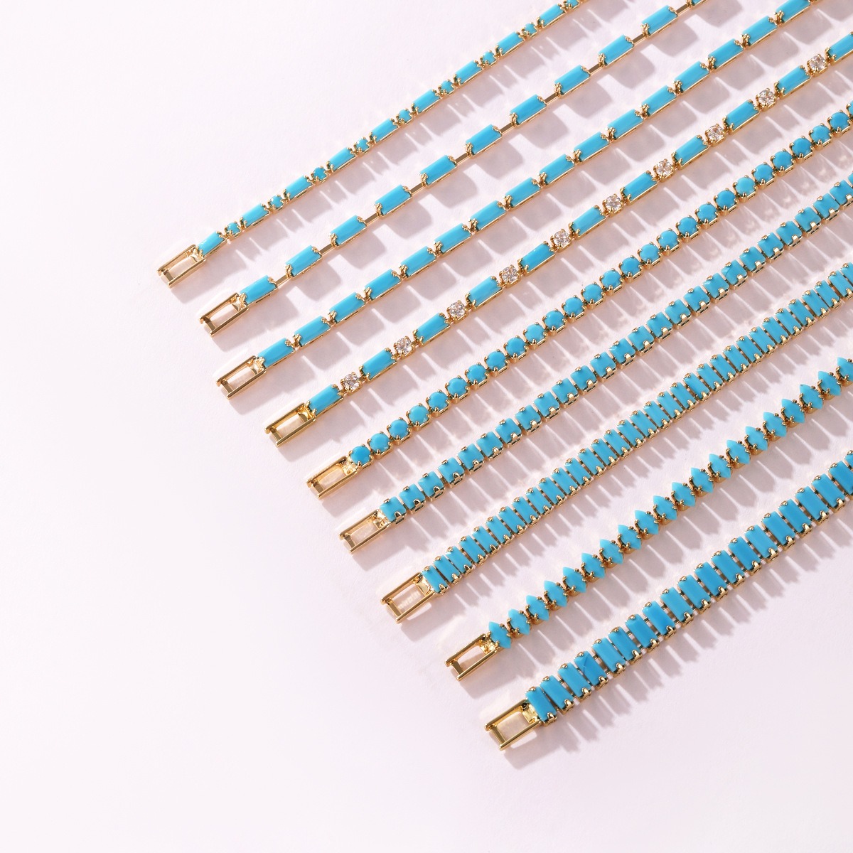 Turquoise Breeze Natural Baguette Turquoise Tennis Bracelet