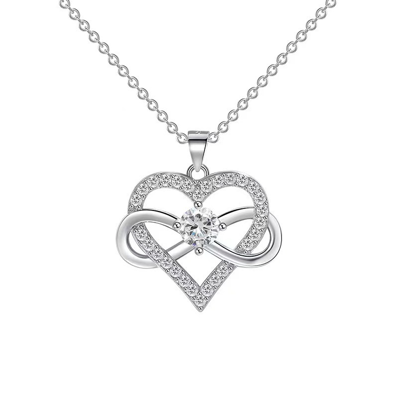 18K Gold Plated Infinity Heart Pendant Necklace | Symbol of Eternal Love