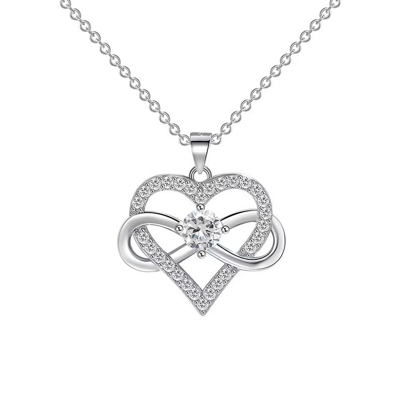 18K Gold Plated Infinity Heart Pendant Necklace | Symbol of Eternal Love