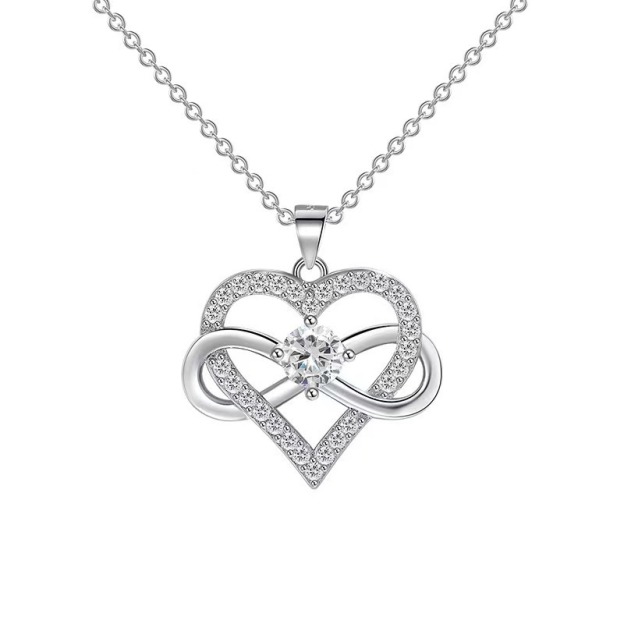 18K Gold Plated Infinity Heart Pendant Necklace | Symbol of Eternal Love