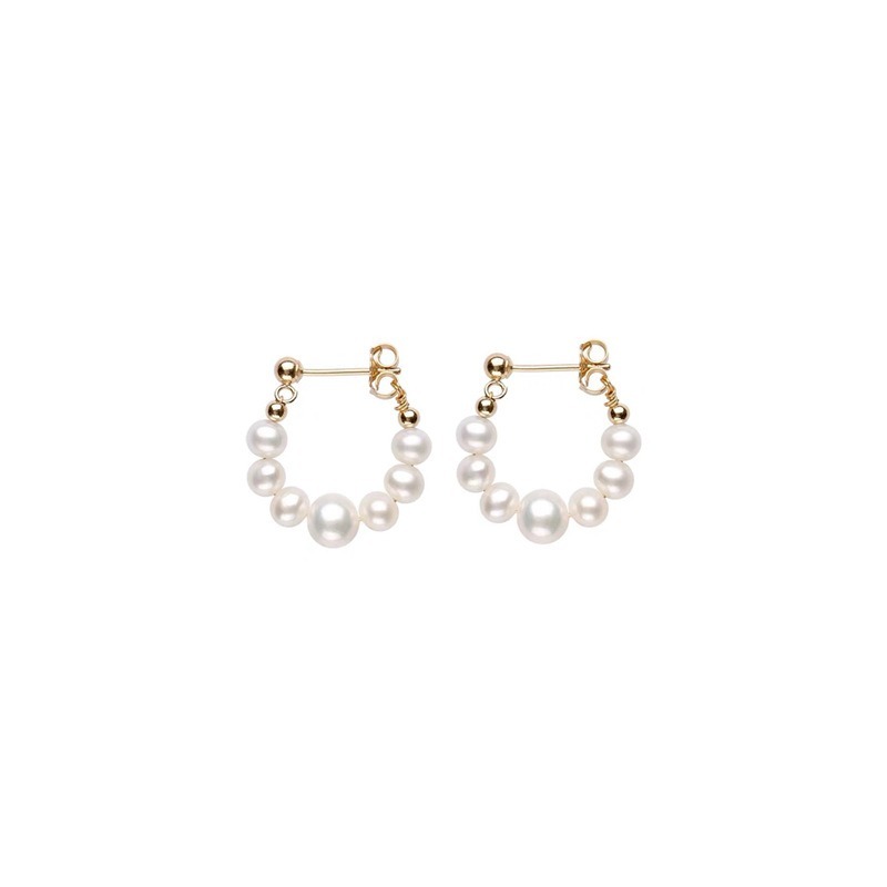 Gilded Elegance Pearl Square Stud Earrings｜Vintage Grace for Your Ears（2PSC）