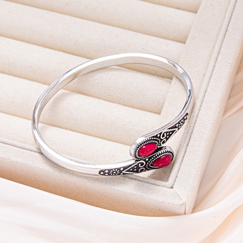 Guardian's Grace Sterling Silver Vintage Multi-Gemstone Open Cuff Bracelet