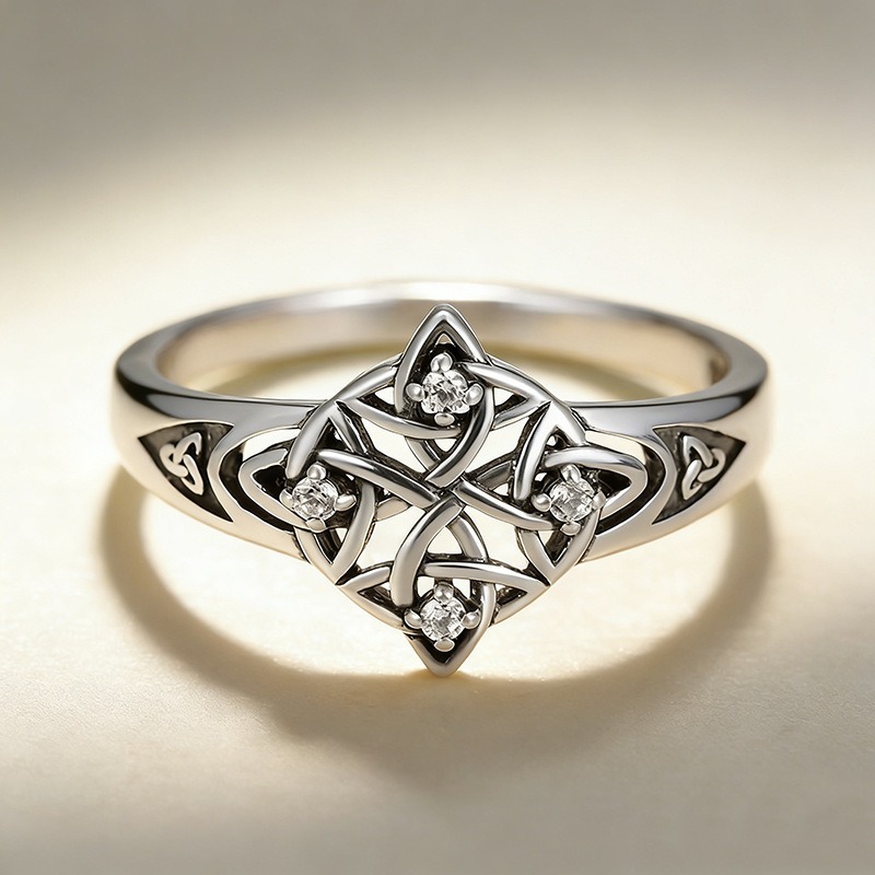 Celtic Witches' Knot Protection S925 Silver Ring