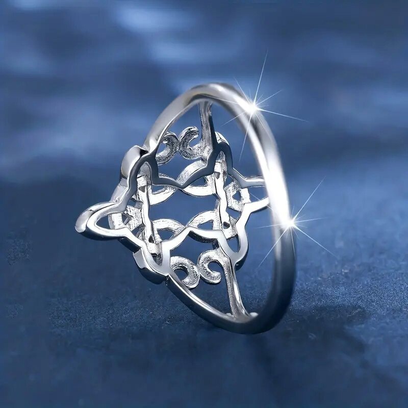 Celtic Witches' Knot Protection S925 Silver Ring