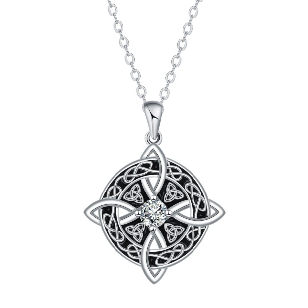 Celtic Witches' Knot Protection S925 Silver Necklace