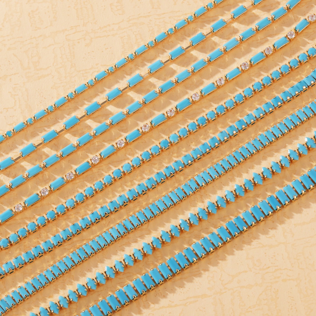 Turquoise Breeze Natural Baguette Turquoise Tennis Bracelet