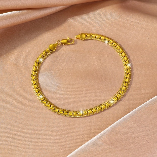 Double-Sided Woven Herringbone Bracelet