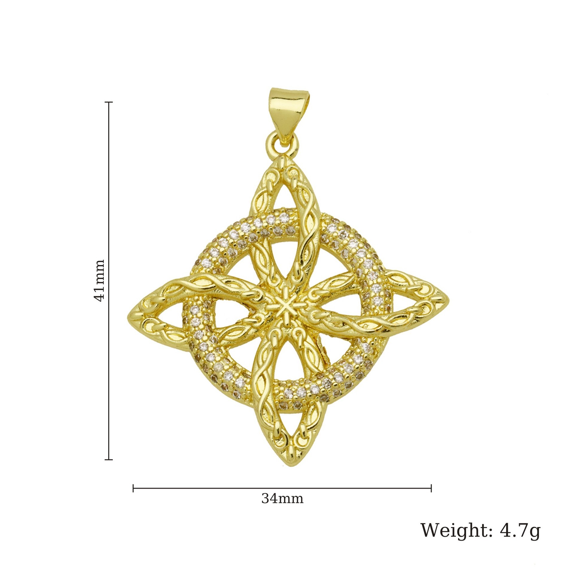 Witch’s Mark Gold Diamond Celtic Knot Protection Pendants｜Multi Ancient Pattern Mystic Guardians