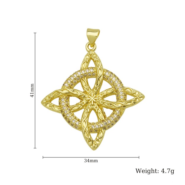 Witch’s Mark Gold Diamond Celtic Knot Protection Pendants｜Multi Ancient Pattern Mystic Guardians