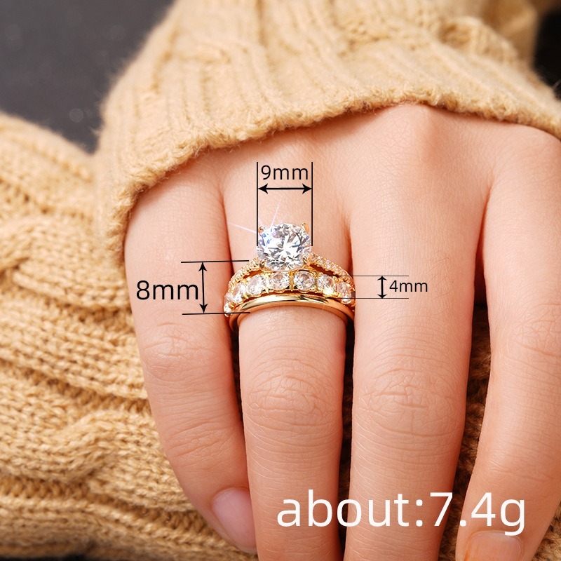 Eternal Promise Ring | 18K Gold Diamond Ring (Two Colors Available)