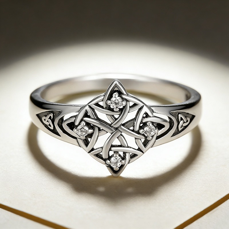 Celtic Witches' Knot Protection S925 Silver Ring
