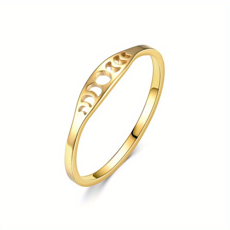 Moon Whisper 18K Gold/White Gold Moon Phase Ring