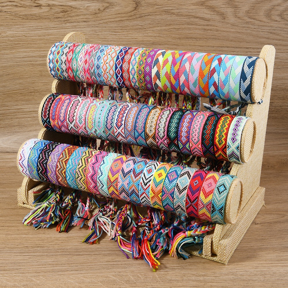Summer Breeze 12-Piece Handwoven Surfer Bracelet Set