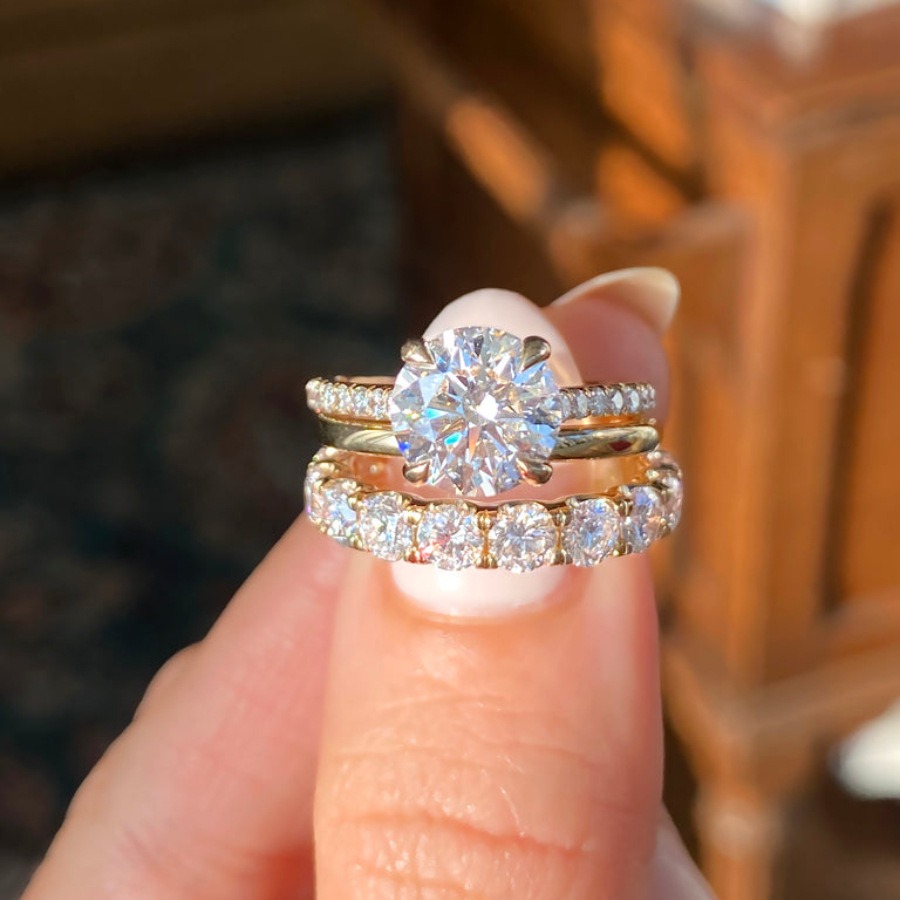 Eternal Promise Ring | 18K Gold Diamond Ring (Two Colors Available)