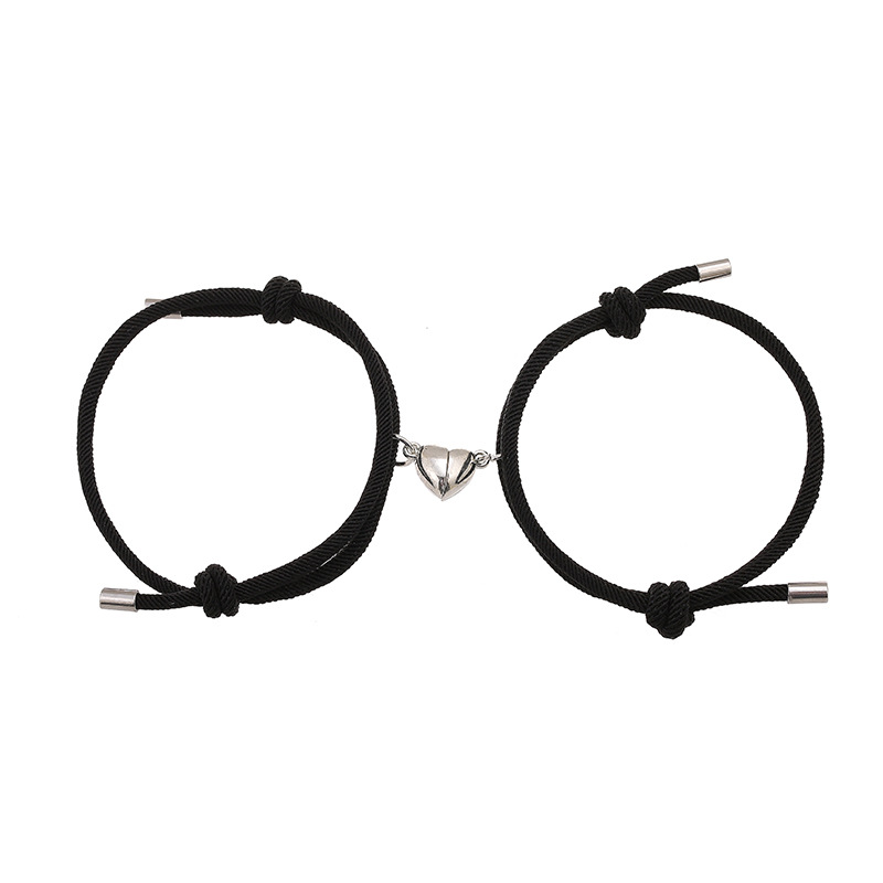 Multi-Color Heart Magnetic Couple Bracelet