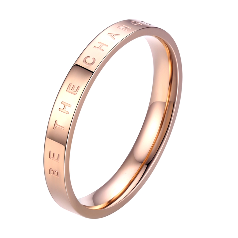  “Be The Change "Rose Gold Ring