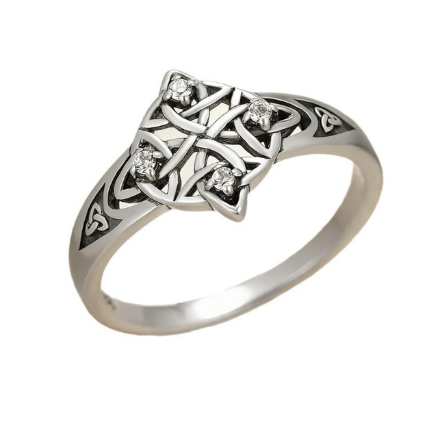 Celtic Witches' Knot Protection S925 Silver Ring