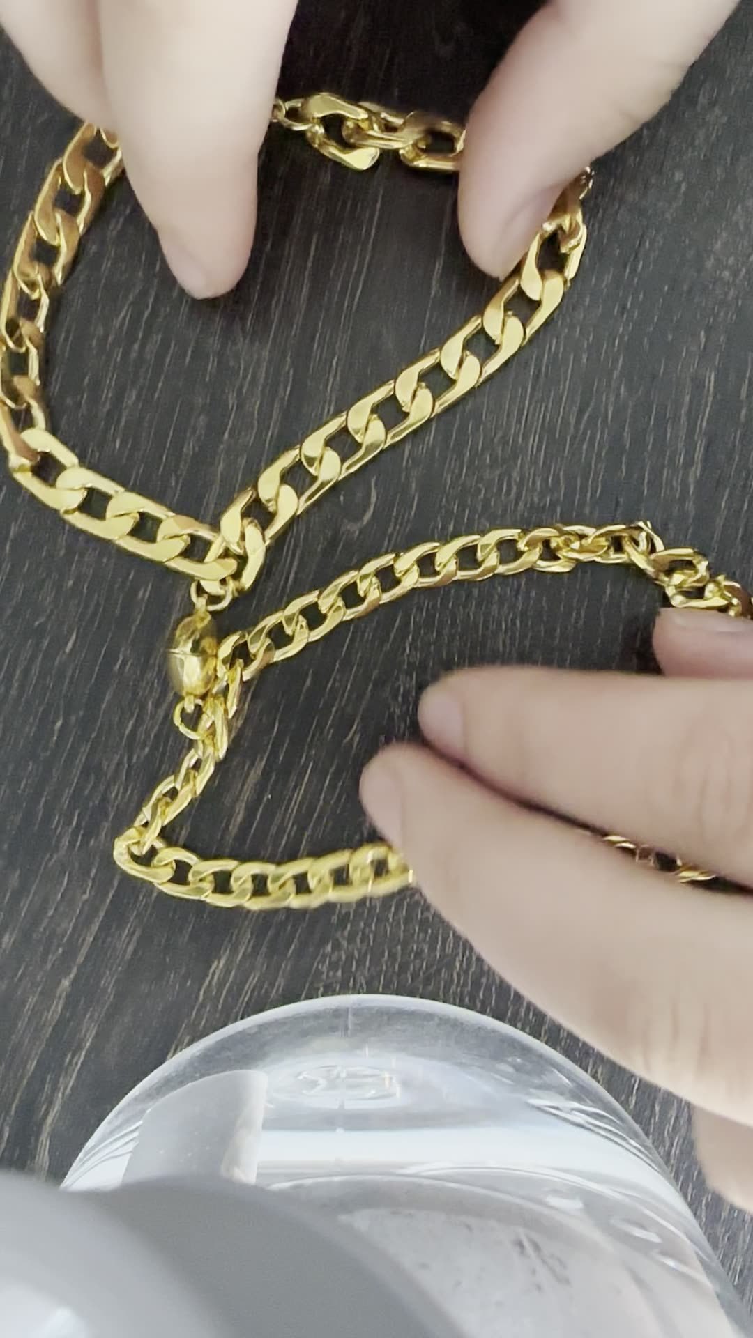  Metal Chain Heart Magnetic Couple Bracelet 