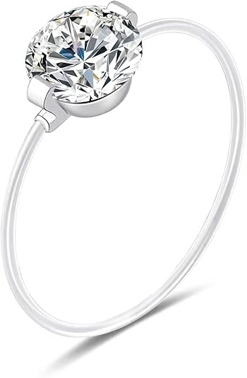  The Invisible Elegance – #452 Ring Where minimalist design meets brilliant sparkle!