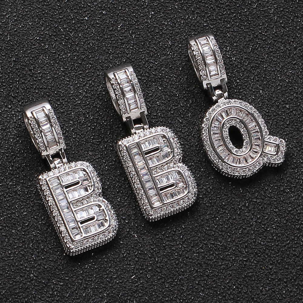 26 Letters Custom Full-Diamond Necklace