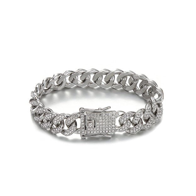 Silver Light Luxury Diamond-Inlaid Bracelet Collection (2 Styles)