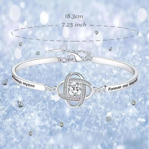 Heartlock Bond S925 Sterling Silver Sisterhood Bracelet