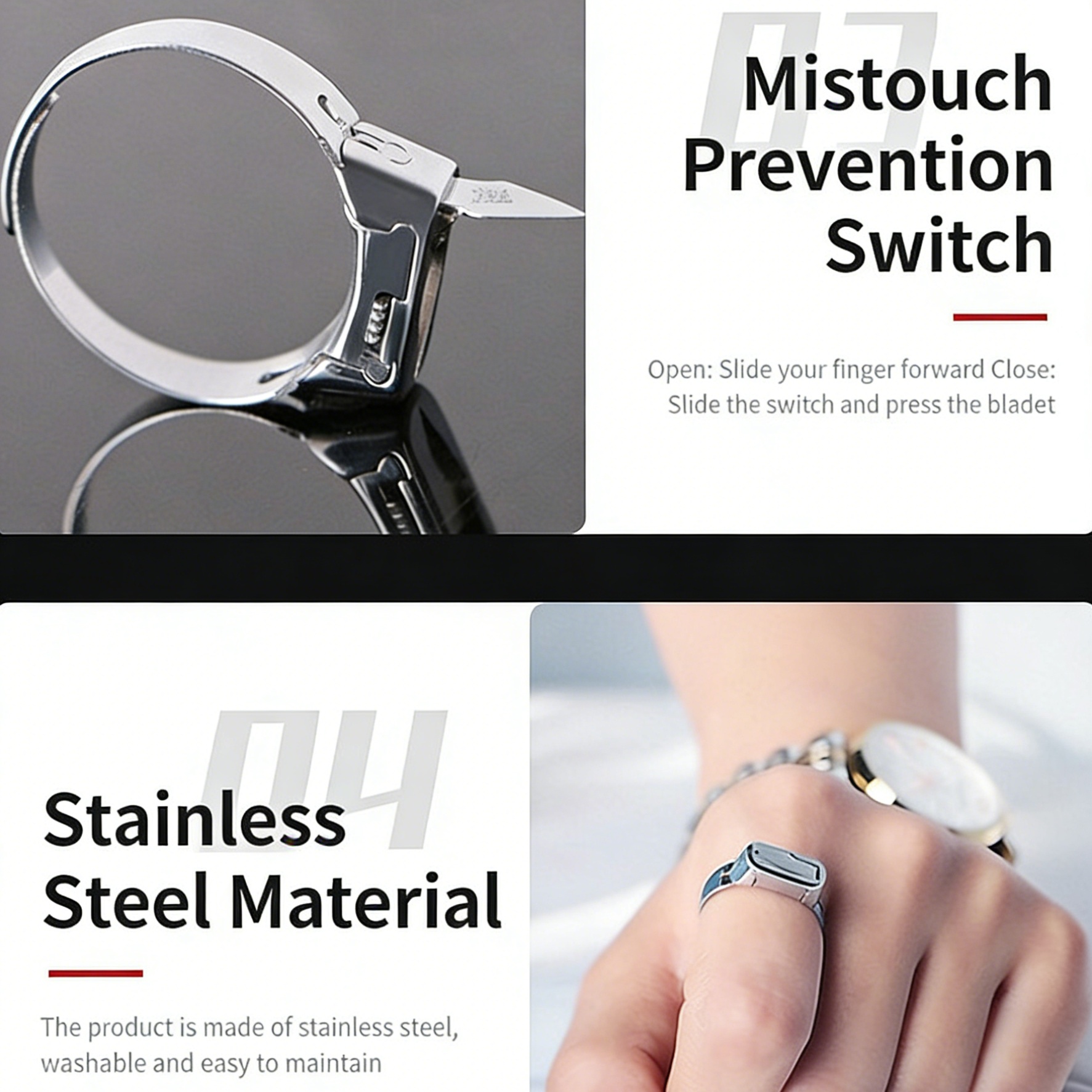 Hidden Guard Multifunctional Self-Defense Ring｜Elegant & Discreet Safety for Daily Wear