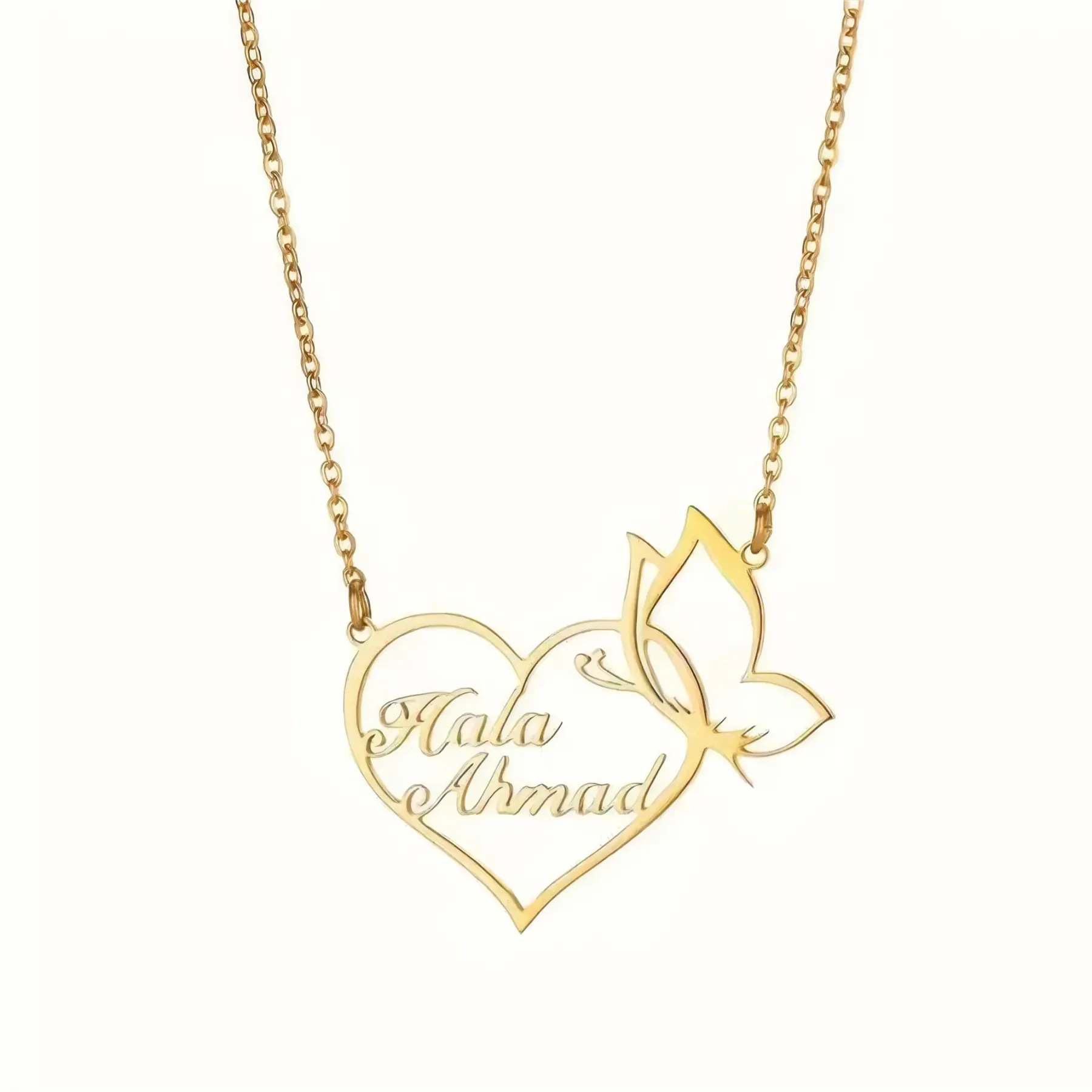Personalized 2 Names Necklace