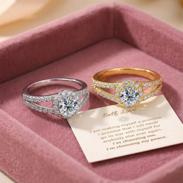 Boundaries & Peace Double Band Ring