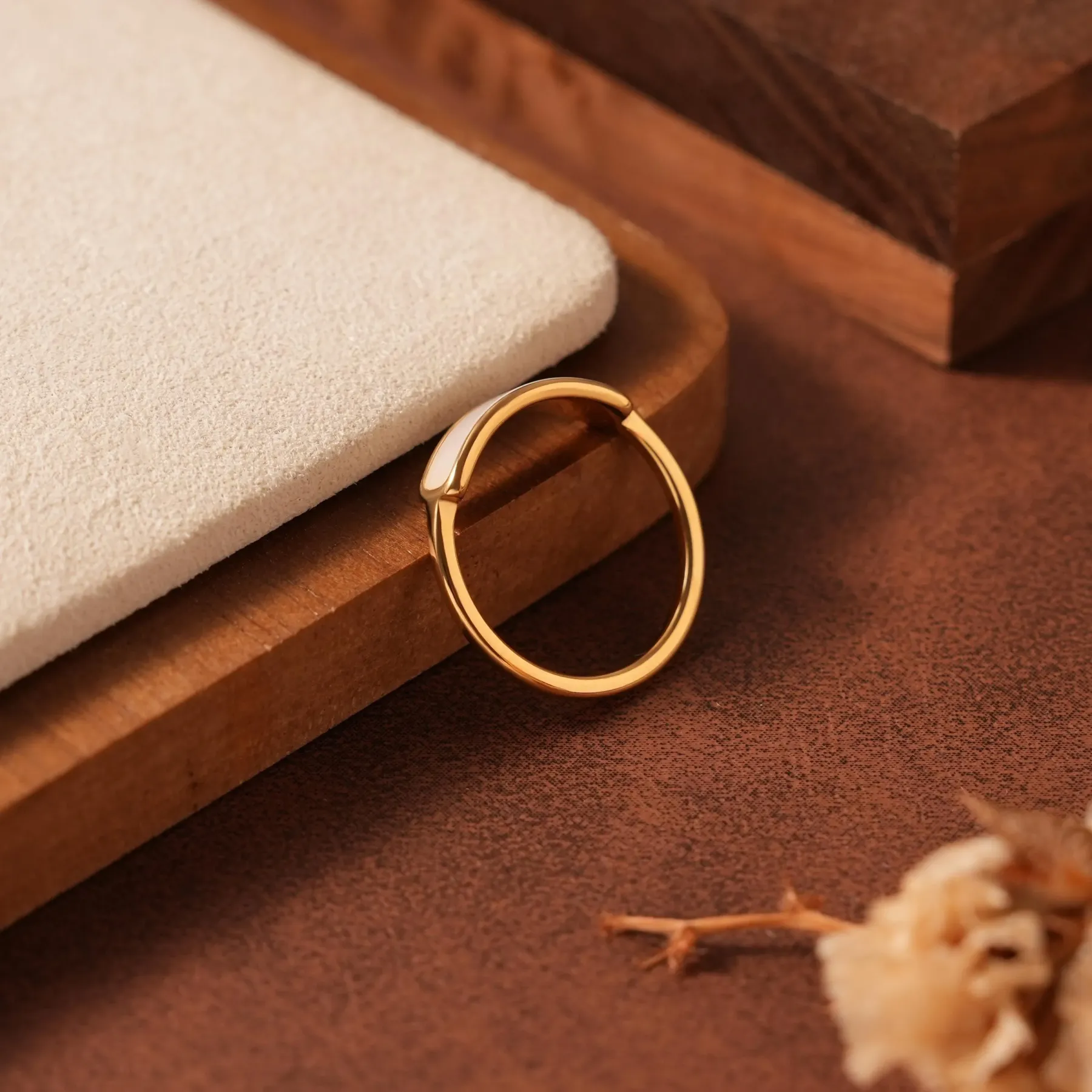 Mother of Pearl Inlay Ring