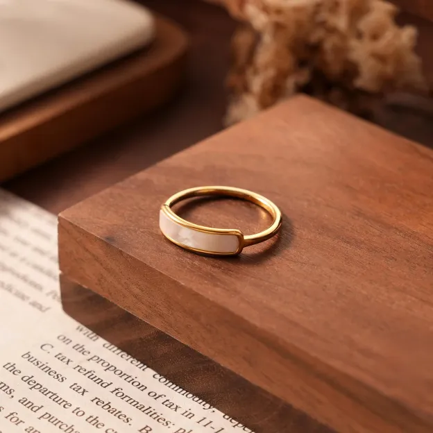 Mother of Pearl Inlay Ring