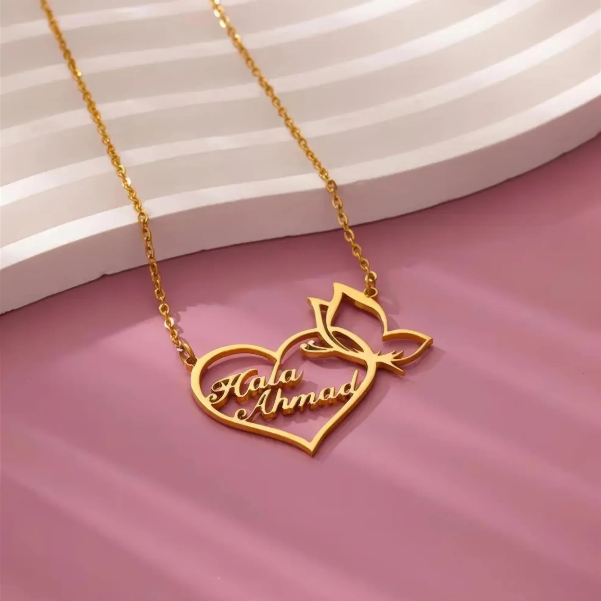 Personalized 2 Names Necklace